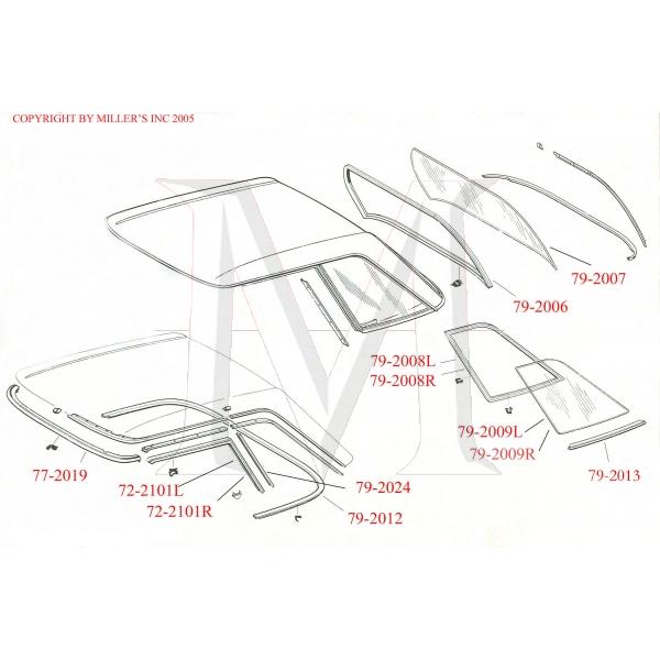 HARDTOP SIDE MOULDING RIGHT