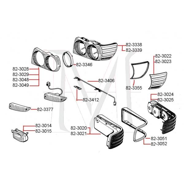 TAIL LAMP SEAL - LEFT SIDE