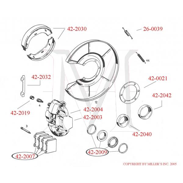 BRAKE CALIPER REAR (RIGHT)