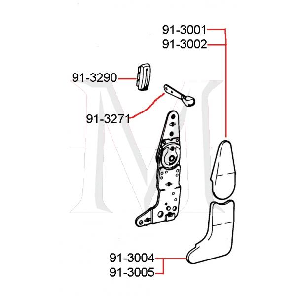 BACKREST RELEASE LEVER