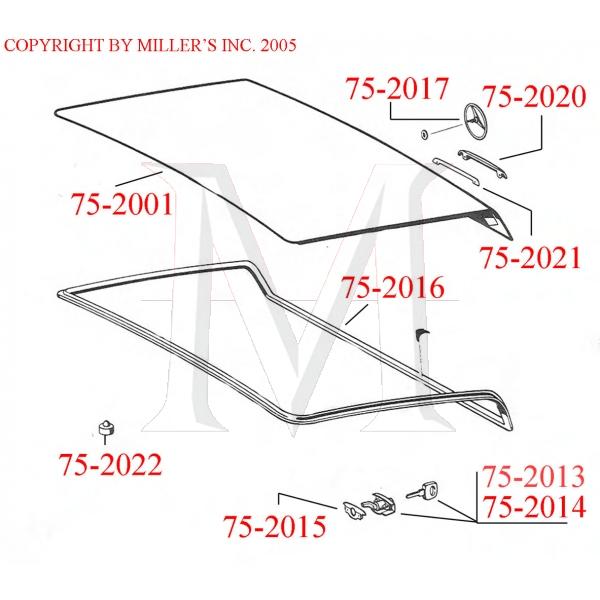 TRUNK LOCK GASKET