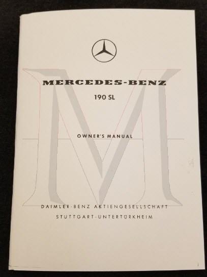 190SL OWNERS MANUAL