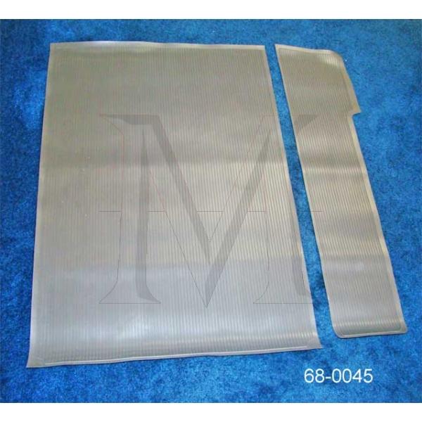 TWO PIECE RUBBER TRUNK MAT SET