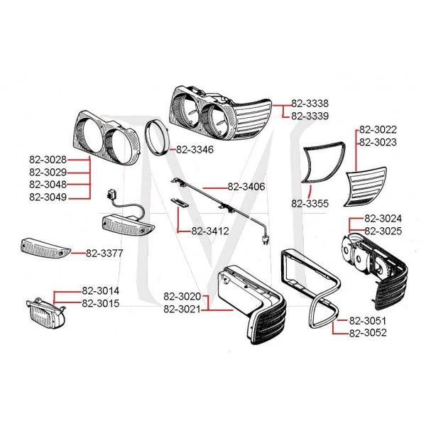 TAIL LAMP SEAL - RIGHT SIDE