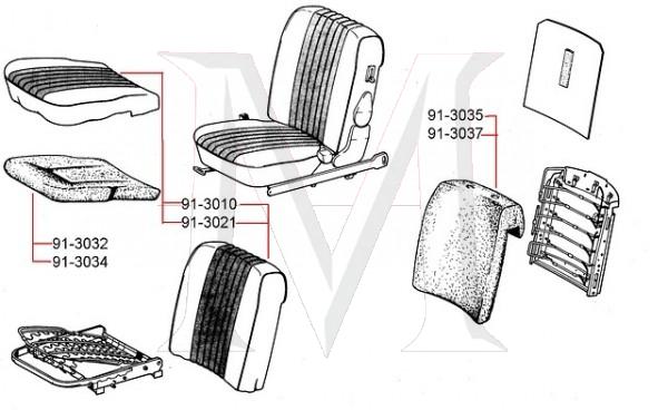 BOTTOM SEAT PAD