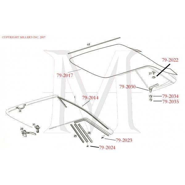 HARDTOP LATCH LOWER BUSHING