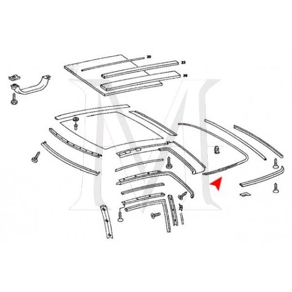 HARDTOP REAR BASE SEAL