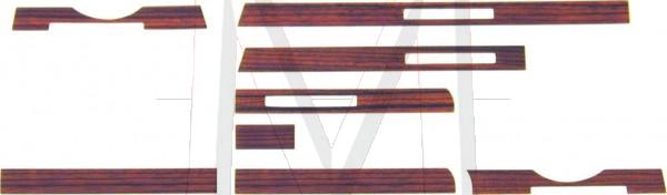 ZEBRANO WOOD DASH STRIP SET