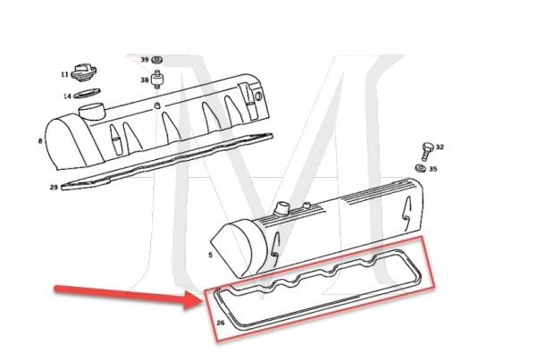 VALVE COVER GASKET LEFT