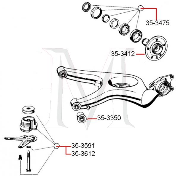 SUBFRAME MOUNT KIT - REAR SLC