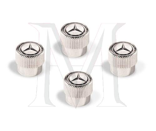 Chrome Valve Stem Caps Set of 4